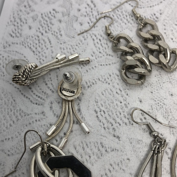 Bundle lot 9 modernist style earrings variety - Picture 10 of 11